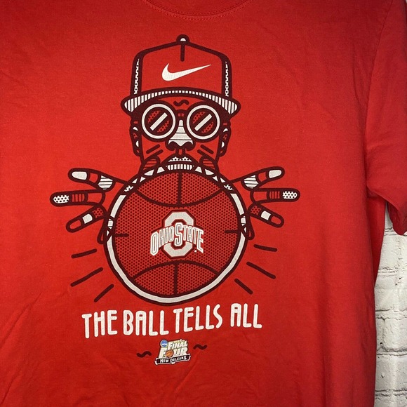 Nike Ohio State Buckeyes Basketball 2012 Final Four Tee Men’s M Scarlet NCAA - Picture 2 of 6